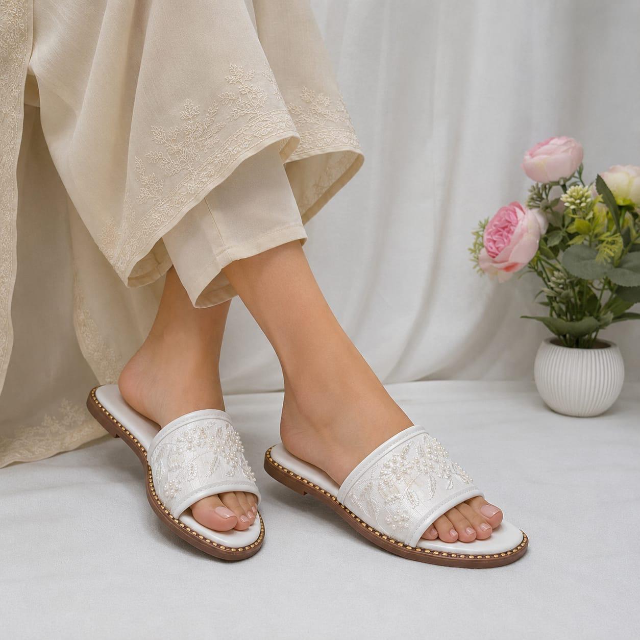 Floral Pearl Slides