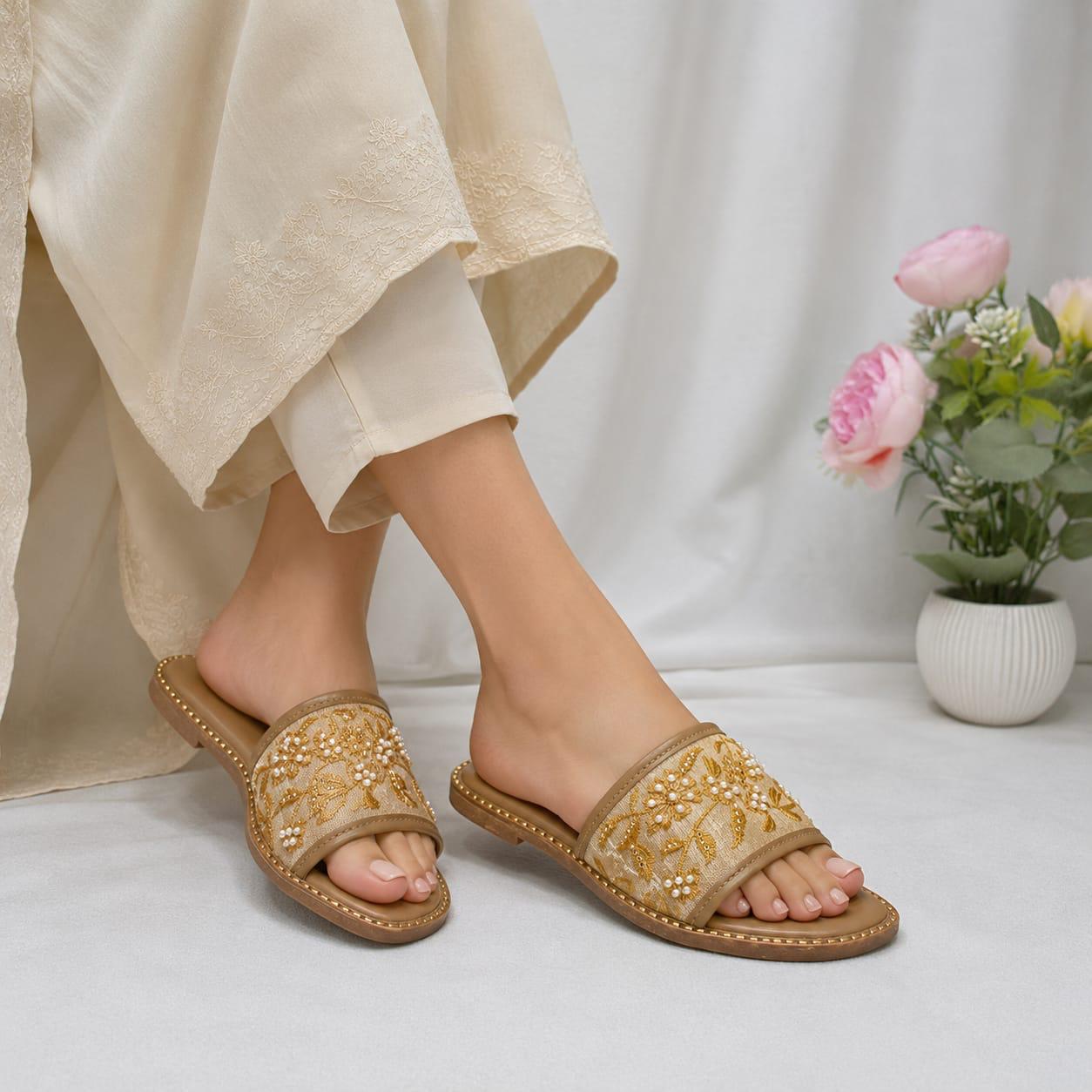 Floral Pearl Slides