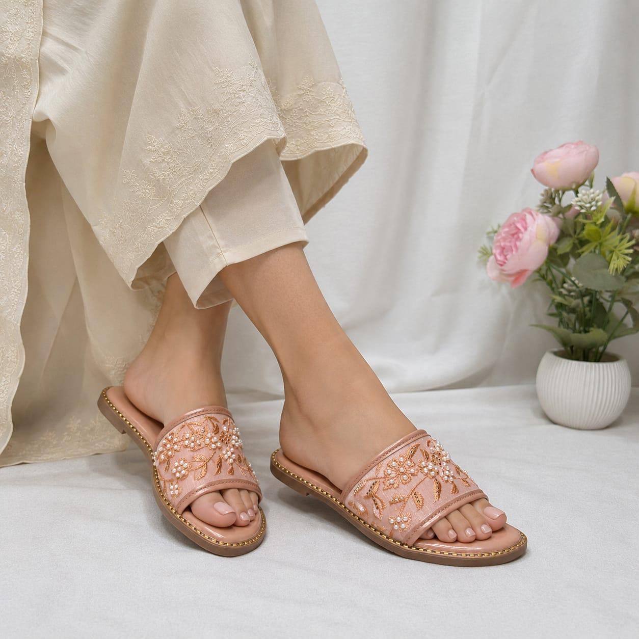 Floral Pearl Slides